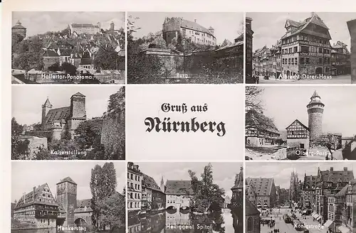 Gruß aus Nürnberg, Mehrbildkarte ngl E1311