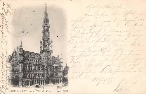 Bruxelles L'Hôtel de Ville gl1899 165.333