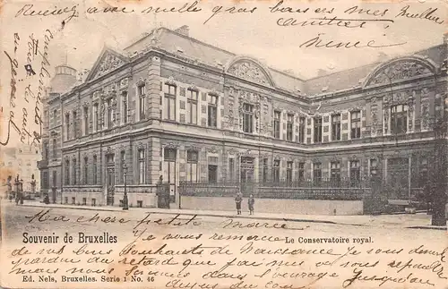 Bruxelles Le Conservatoire royal gl1901 165.338