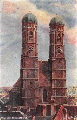 München Frauenkirche Nach Gemälde gl1909 162.920