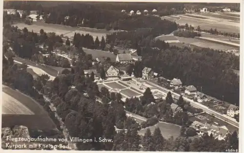 Villingen im Schwarzwald Flugzeugaufnahme Kurpark mit Kneipp-Bad gl1941 227.021