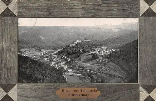 Schwarzburg Blick vom Trippstein gl1907 162.553