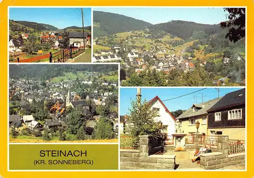 Steinach (Kreis Sonneberg) Teilansichten Panorama glca.1980 160.924