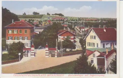 Truppenübungsplatz Münsingen Barackenlager, Lagereingang feldpgl1916 225.684