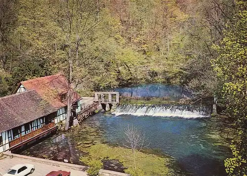 Blaubeuren, Blautopf mit Hammerschmiede ngl E3044