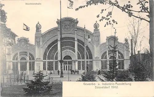 Düsseldorf Gewerbe-u. Industrie-Ausstellung 1902 Maschinenhalle ngl 165.520