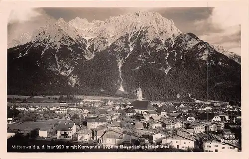 Mittenwald a.d.Isar mit Karwendel gl1931 162.619