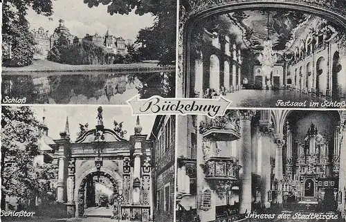Bückeburg, Residenzschloss, Mehrbildkarte gl1959 E3883