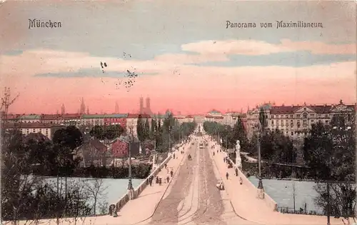 München Panorama vom Maximilianeum gl1911 162.987