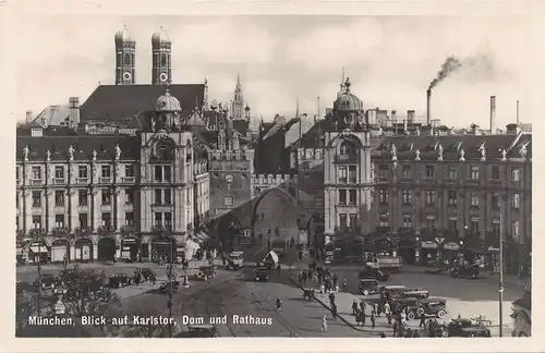 München Blick auf Karlstor Dom und Rathaus ngl 163.083