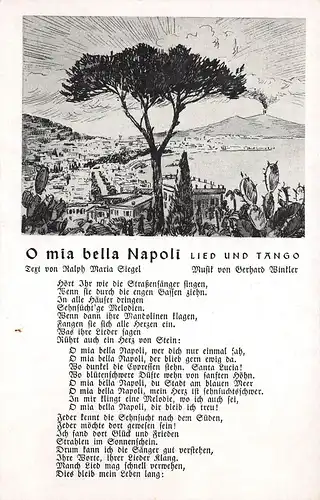 Musik und Lied: O mia bella Napoli ngl 161.082