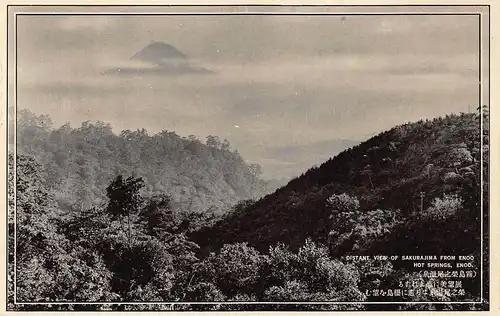 Japan Enoo - Sicht auf Sakurajima von Enoo aus ngl 160.553
