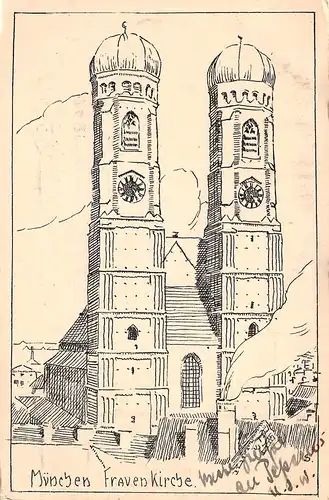 München Frauenkirche Nach Zeichnung gl1912 162.937