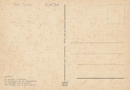 Lugano, Kathedrale und Drahtseilbahn ngl E1530