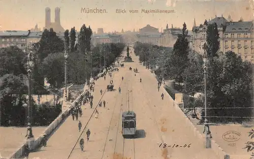 München Blick vom Maximilianeum ngl 162.954