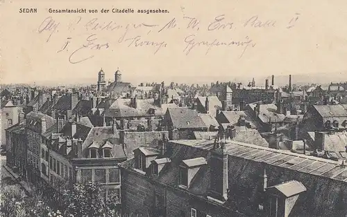 Sedan von der Citadelle aus gesehen feldpgl1918 E1468