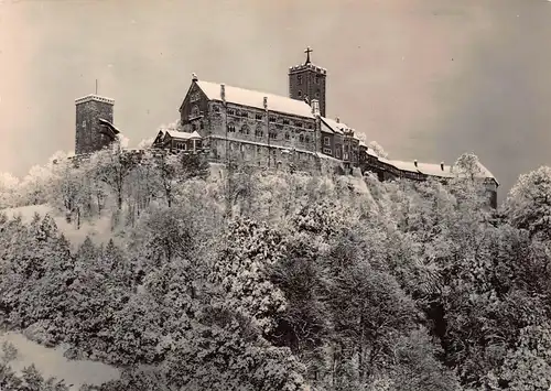 Eisenach Die Wartburg im Schnee ngl 160.911