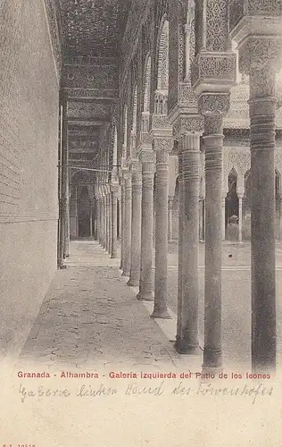 Granada, Alhambra, Galeria izquierda del Patio de los Leones ngl E1661