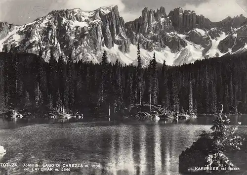 Dolomiti, Lago di Carezza, col Latemar ngl E1547