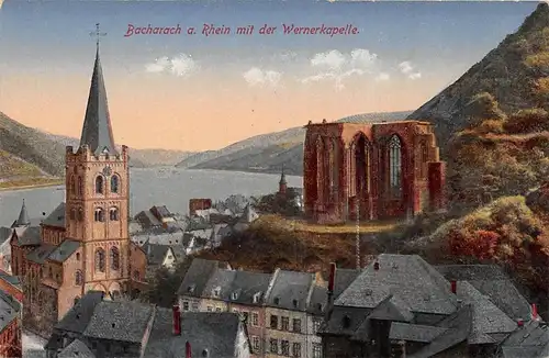 Bacharach am Rhein mit der Wernerkapelle ngl 163.822