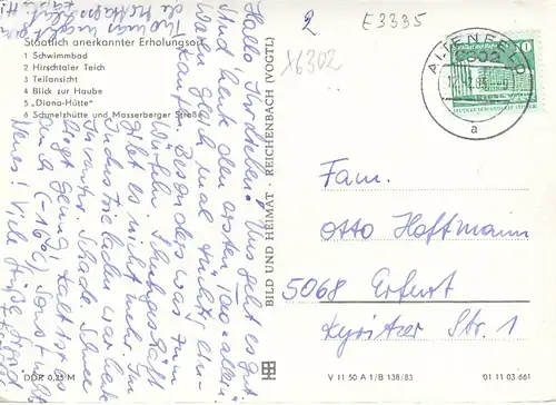 Altenfeld kreis Ilmenau, Mehrbildkarte gl1962 E3335