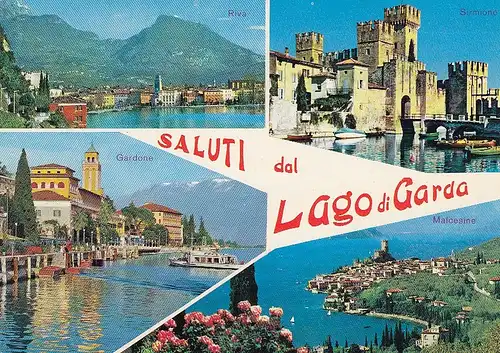 Saluti dal Lago di Garda Mehrbildkarte gl198? E1436