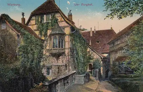 Eisenach Wartburg der Burghof ngl E1743