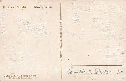 H. SCHULZE Kloster am See Nach Gemälde ngl 161.457