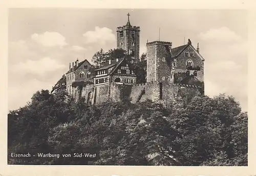 Eisenach, Wartburg von Süd-West ngl E4195
