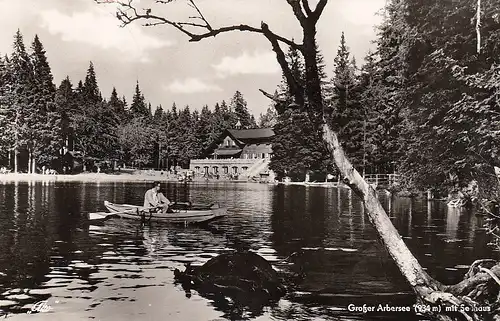 Großer Arbersee mit Seehaus glum 1960? E1788