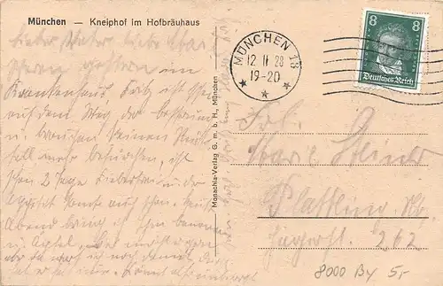 München Kneiphof im Hofbräuhaus gl1928 163.089