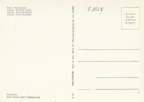 Wien, Michaelertor ngl E1668