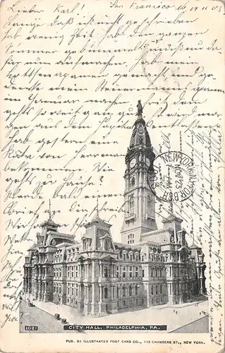 USA Philadelphia PA City Hall gl1903 163.931