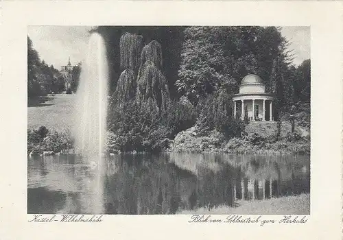 Kassel-Wilhelmshöhe Blick vom Schloßteich zum Herkules ngl E1589