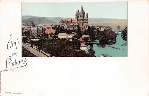 Limburg an der Lahn - Panorama mit altem Schloss ngl 164.669