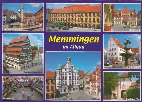 Memmingen im Allgäu, Mehrbildkarte ngl E3519