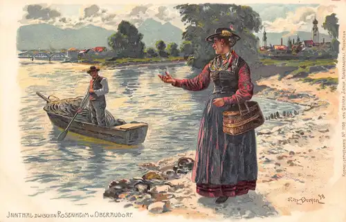 Bayrische Trachten: Inntal zwischen Rosenheim und Oberaudorf ngl 161.328