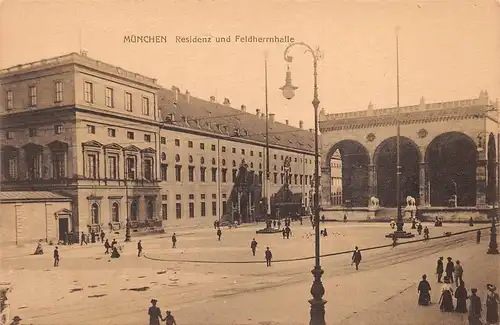 München Residenz und Feldherrnhalle ngl 164.762