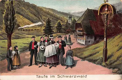 Trachten: Taufe im Schwarzwald gl1910 161.335