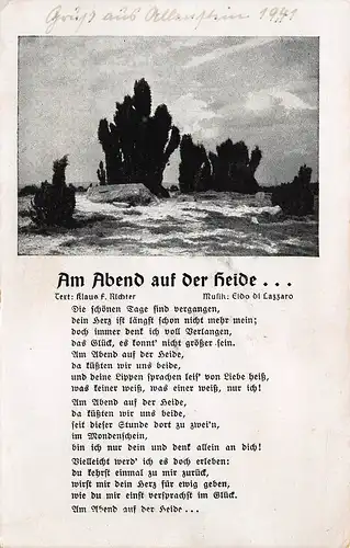 Musik und Lied: Am Abend auf der Heide ngl 161.080