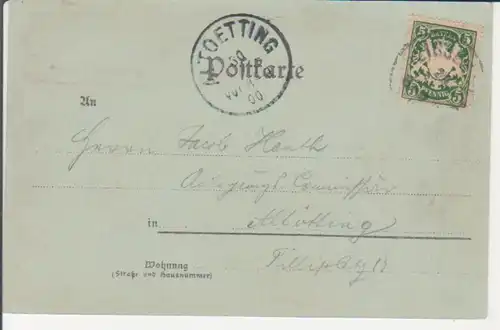 Hohenpeissenberg MondscheinLITHO Partie, Bad Hohen-Sulz gl1900 227.911