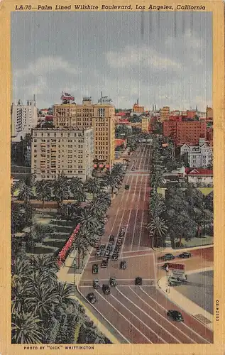 Los Angeles CA Palm Lined Wilshire Boulevard gl1947 164.098