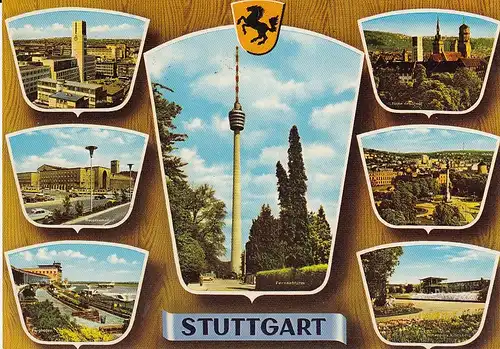 Stuttgart, Mehrbildkarte gl1970 E2118