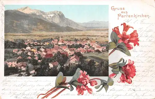 Partenkirchen Litho Panorama gl1900 166.239