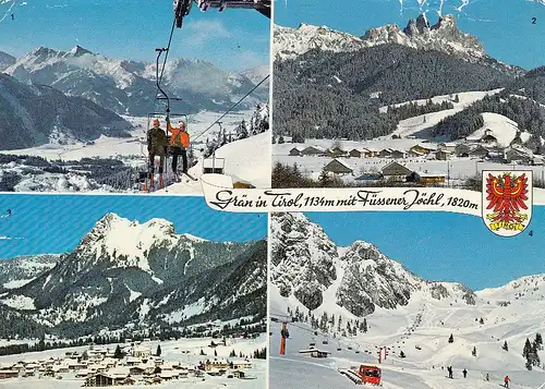 Grän/Tirol im Tannheimer Tal, Mehrbildkarte ngl E3738