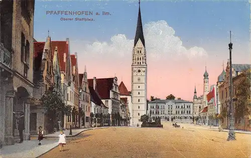 Pfaffenhofen an der Ilm Oberer Stadtplatz feldpgl1917 166.261