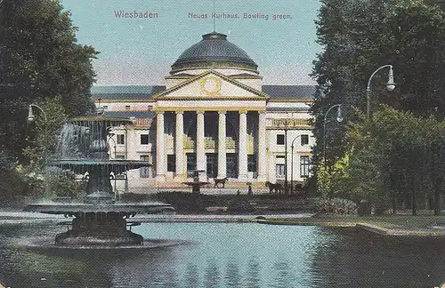 Wiesbaden, Neues Kurhaus, Bowling Green gl197 E2782