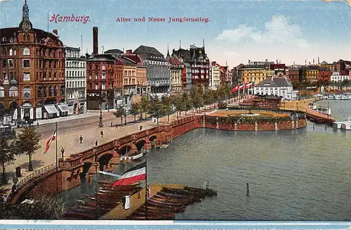 Hamburg Alter und Neuer Jungfernstieg ngl 161.863