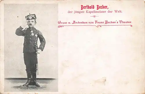 Berthold Becker, der jüngste Kapellmeister der Welt ngl 161.185