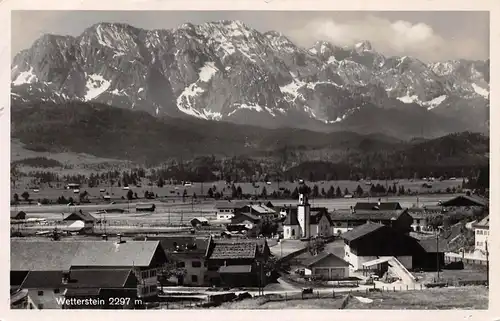 Wallgau Panorama mit Wetterstein gl1940 164.861